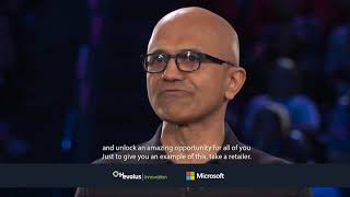 Microsoft Inspire 2019  Satya Nadella talks about Hevolus and the Natuzzi project  sub ENG [upl. by Judy]