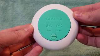 Dodow Metronome Sleep Aid Device blogger review [upl. by Aneertak]