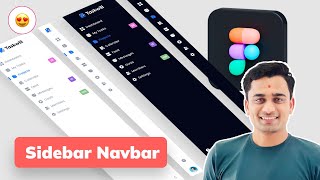Sidebar navigation menu design in figma  Figma tutorial [upl. by Willing857]