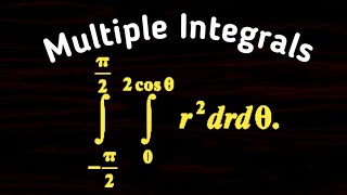 Multiple integrals Evaluation of DI in Polar Coordinates [upl. by Enelrahs]