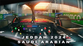 F1 Max Verstappens Helmet Cam Pole Lap  2024 Saudi Arabian Jeddah [upl. by Nnyledam]