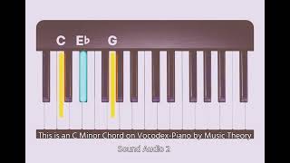 This is an C Minor Chord on VocodexPiano by Music Theory Sound Audio 2 [upl. by Siraf]