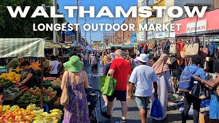 London Walk Walthamstow Market EUROPES LONGEST STREET MARKET ▪︎ 4K LONDON WALKING TOUR [upl. by Neveda]