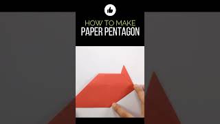 Ever wonder how to create the perfect paper pentagon shorts [upl. by Ainotahs]