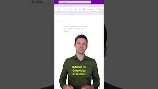 Tabelle in OneNote erstellen 💯 Excel tipps Tricks microsoftambassador [upl. by Rooker]