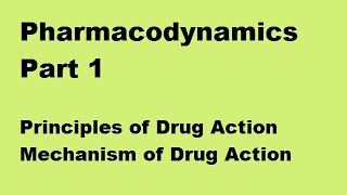 Pharmacodynamics Part 1  Basics [upl. by Konikow]