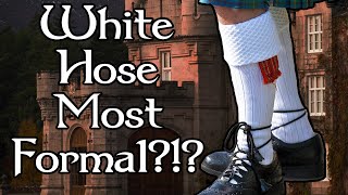 Are White Kilt Hose the Most Formal Should you wear white hose for your kilted wedding [upl. by Apthorp]