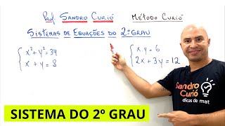 RÁPIDO E FÁCIL  SISTEMAS DE EQUAÇÕES DO 2º GRAU [upl. by Seira]