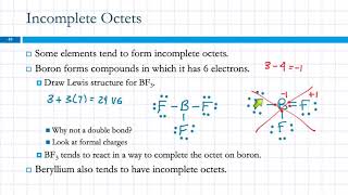 109 Exceptions to the Octet Rule OddElectron Species Incomplete Octets amp Expanded Octets [upl. by Tandie855]