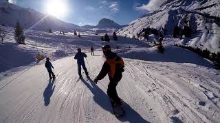 Sellaronda  Canazei  Alta Badia  Corvara  Arabba Skiing GoPro HERO 4 [upl. by Ilyk]