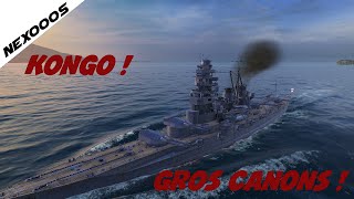 World Of Warships  Kongo  Cuirassé Japonais tier V FR [upl. by Tilla]