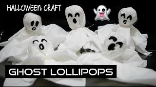 Halloween Craft Ghost Lollipops [upl. by Asena]