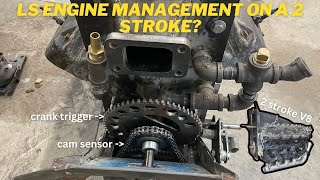 LS crank trigger on a 2 stroke V8 [upl. by Oimetra]