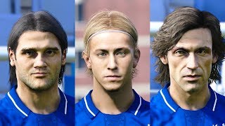 26 NEW LEGEND FACES IN PES 2020 Guti Chivu Pirlo etc [upl. by Atiugram]