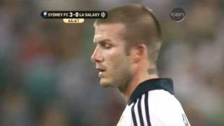 Beckham Awesome Free kick vs Sydney [upl. by Burra]