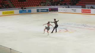 Gabriella Papadakis Guillaume Cizeron Practice  Grand Prix Grenoble  24112018 [upl. by Nnyltak]