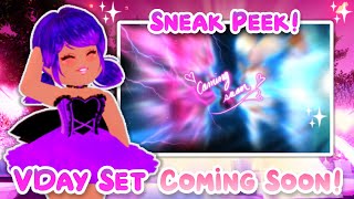 SNEAK PEEK At NEW VALENTINES SET COMING REALLY SOON Royale High Leaks [upl. by Nrubloc480]