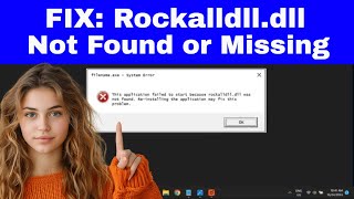 How to Fix Rockalldlldll Not Found or Missing Error Windows [upl. by Unhsiv690]