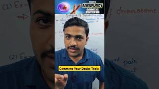 What is Aneuploidy aneuploidy chromosome biology neet2025 education ncert vvi botany [upl. by Marella]