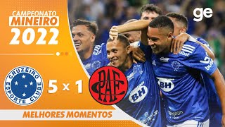 CRUZEIRO 5 X 1 POUSO ALEGRE  MELHORES MOMENTOS  10ª RODADA MINEIRO 2022  geglobo [upl. by Rothmuller79]