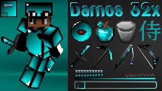 Darnos 32x PvP texture pack review McpeJava 100Fps boost [upl. by Dnilazor74]