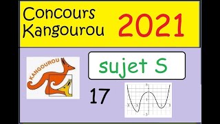 Concours Kangourou 2021 sujet S1ère et Term spé math questions 17 [upl. by Salta825]