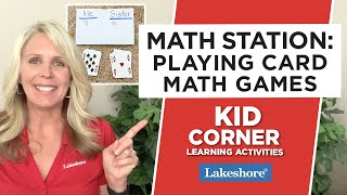 Math Station Playing Card Math Games [upl. by Naletak]