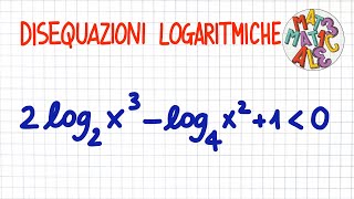 DISEQUAZIONI LOGARITMICHE 6 con cambio di base  LE82 [upl. by Isleen]