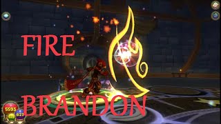 Wizard101 FIRE Brandon Minion [upl. by Ynohtnad]