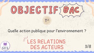 BAC Cours Environnement  Les relations entre les acteurs [upl. by Kelwunn]