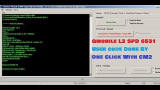 Qmobile L3 SPD 6531 User code Done By One Click With CM2 [upl. by Paz]