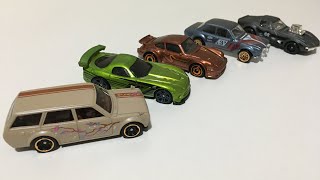 Hot wheels 2021 Nightburnerz 5pack unboxing e review [upl. by Yerrok]