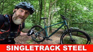 Cotic Solaris Singletrack Swinger steel XC hardtail review [upl. by Suqram168]