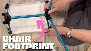 EASY DIY HACK How To Make Your Camp Chair More Comfortable With An Ultralight Tyvek Footprint [upl. by Novi71]