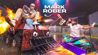 Dude Perfect vs Mark Rober Battle Bots [upl. by Pellet]