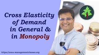 Cross Elasticity of Demand in General amp in Monopoly Hindi [upl. by Negaet]