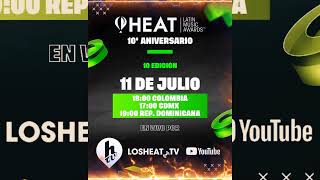 PREMIOS HEAT 2024 FECHA HORARIOS SHOWS EN VIVO Y DONDE VER LA CEREMONIA ONLINE [upl. by Alebasi]