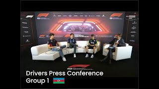 F1 Drivers Press Conference Group 1  AzerbaijanGP 2024 [upl. by Maitund]