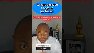 Naturalisation française par Décret [upl. by Barbi]