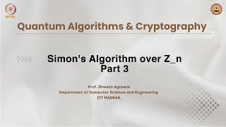 Simons Algorithm over Zn  Part 3 [upl. by Leonora]