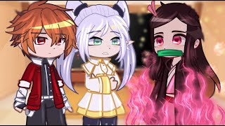 Sousou No Frieren React To Nezuko  Gacha React [upl. by Kolosick756]