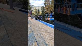 One Side At A Time iceandwatershield underlayment barndo youtube youtubeshorts shorts short [upl. by Iasi]