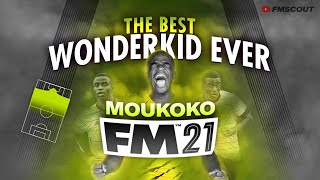 The BEST Wonderkid in Football Manager History Youssoufa MOUKOKO  FM21 Wonderkids [upl. by Adon]