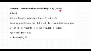 Multiplicación de números complejos 1 [upl. by Clifton]