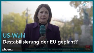 Constanze Abratzky zu europäischen Reaktionen auf die USWahl am 061124 [upl. by Esylla]