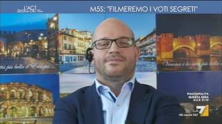 Di Stefano M5s Filmeremo i voti segreti [upl. by Zetnod]