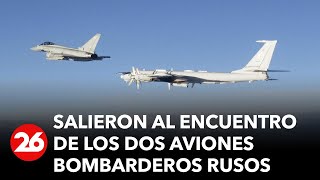 Tensión en el aire el Reino Unido interceptó dos bombarderos rusos [upl. by Junia]