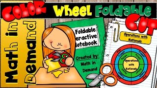 Math in Demand OPERATIONS WITH RATIONALS WHEEL FOLDABLES [upl. by Tizes]