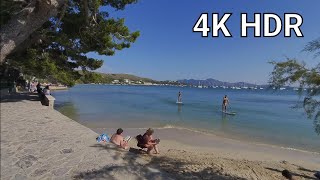 Test your TV with stunning 4K HDR Port de Pollenca Majorca walk [upl. by Lleksah]