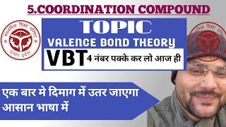 संयोजकता आबंध सिद्धान्त  VBT  Valence bond theory  Sanyojakta Aabandh Siddhant Class 12 [upl. by Rehpitsirhc]